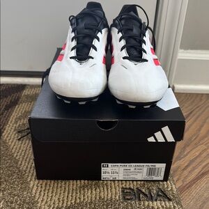 Adidas Copa Pure III FG Soccer Cleats - White, Black,  Red